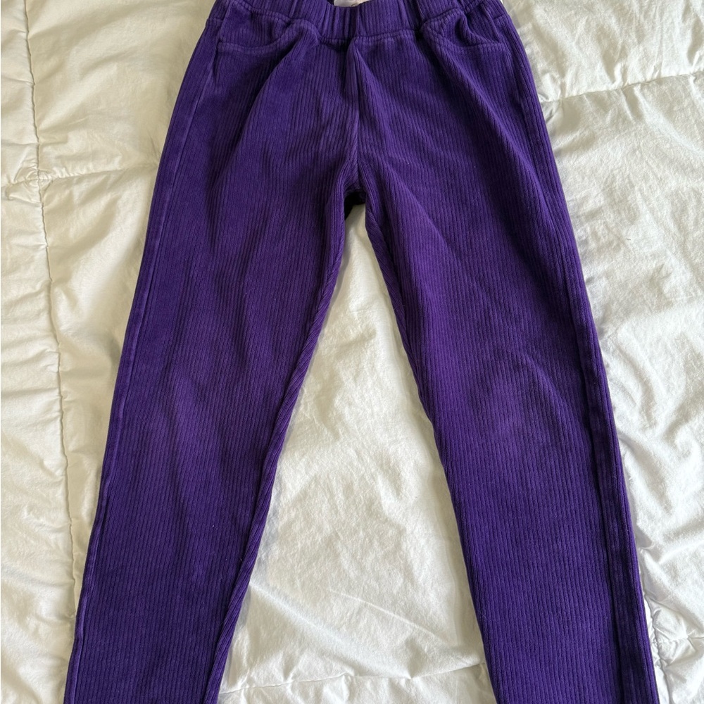 Hanna Andersson Vibrant Purple Kids Leggings